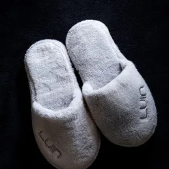 Chaussons Cosy Pearl Grey gris en coton
