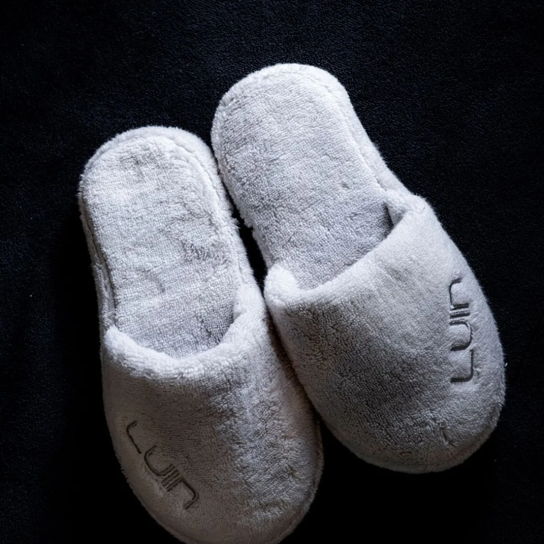Chaussons Cosy Pearl Grey gris en coton