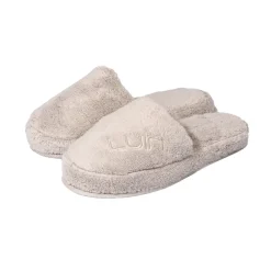 Chaussons Cosy Sand beige en coton