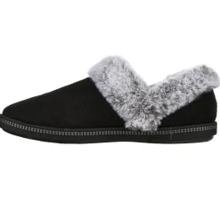 Chaussons COZY CAMPFIRE - FRESH TOAST noir en tissu