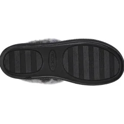 Chaussons COZY CAMPFIRE - FRESH TOAST noir en tissu