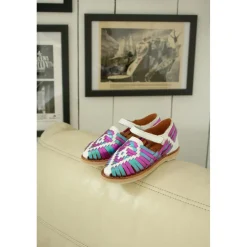 Chaussure en cuir tressé Alegria mermaid multicolore
