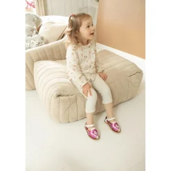Chaussure en cuir tressé Alegria multi rose