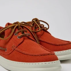 Chaussure Homme Runner en coton rouge