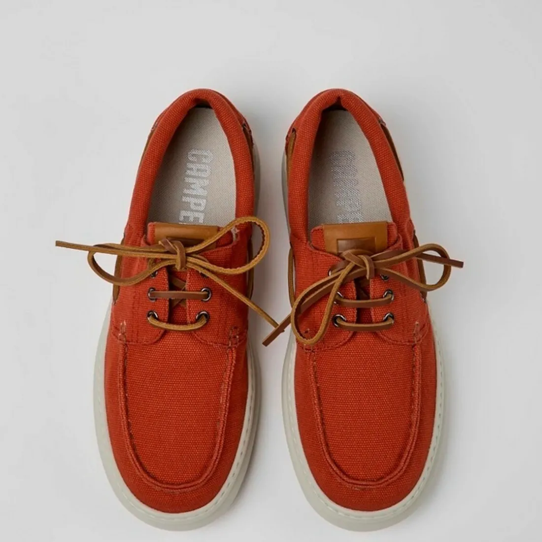 Chaussure Homme Runner en coton rouge