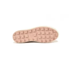 Chaussure Pataugas femme tendance avec une semelle crantée épaisse - Argent en cuir