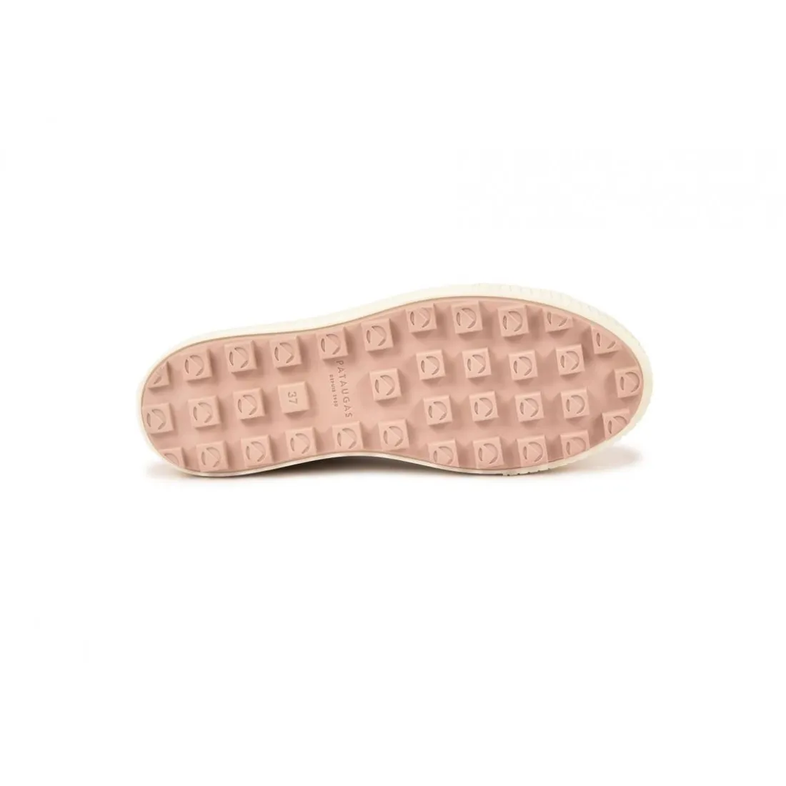 Chaussure Pataugas femme tendance avec une semelle crantée épaisse - Argent en cuir