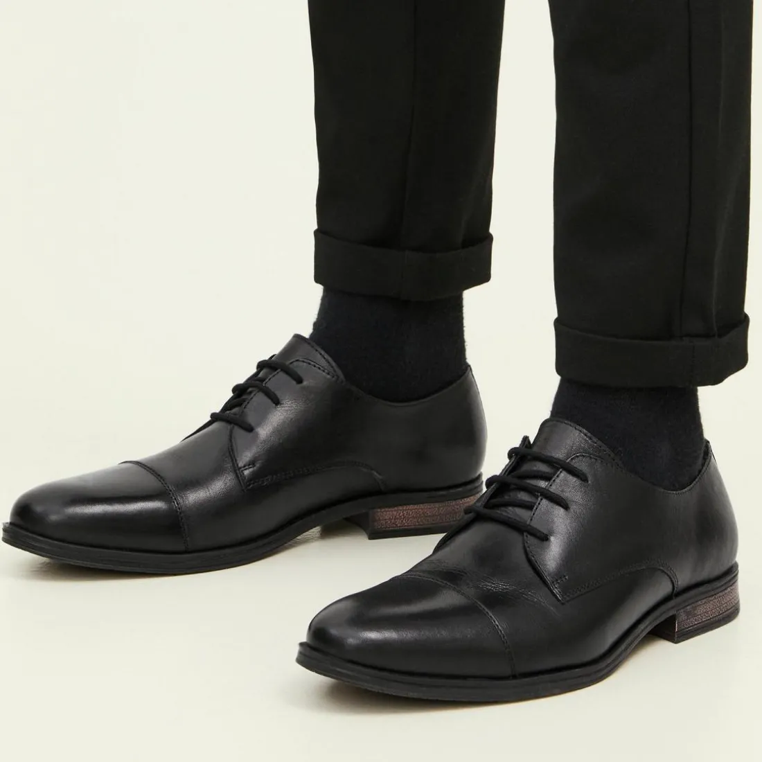 Chaussures de ville Basse Noir en coton