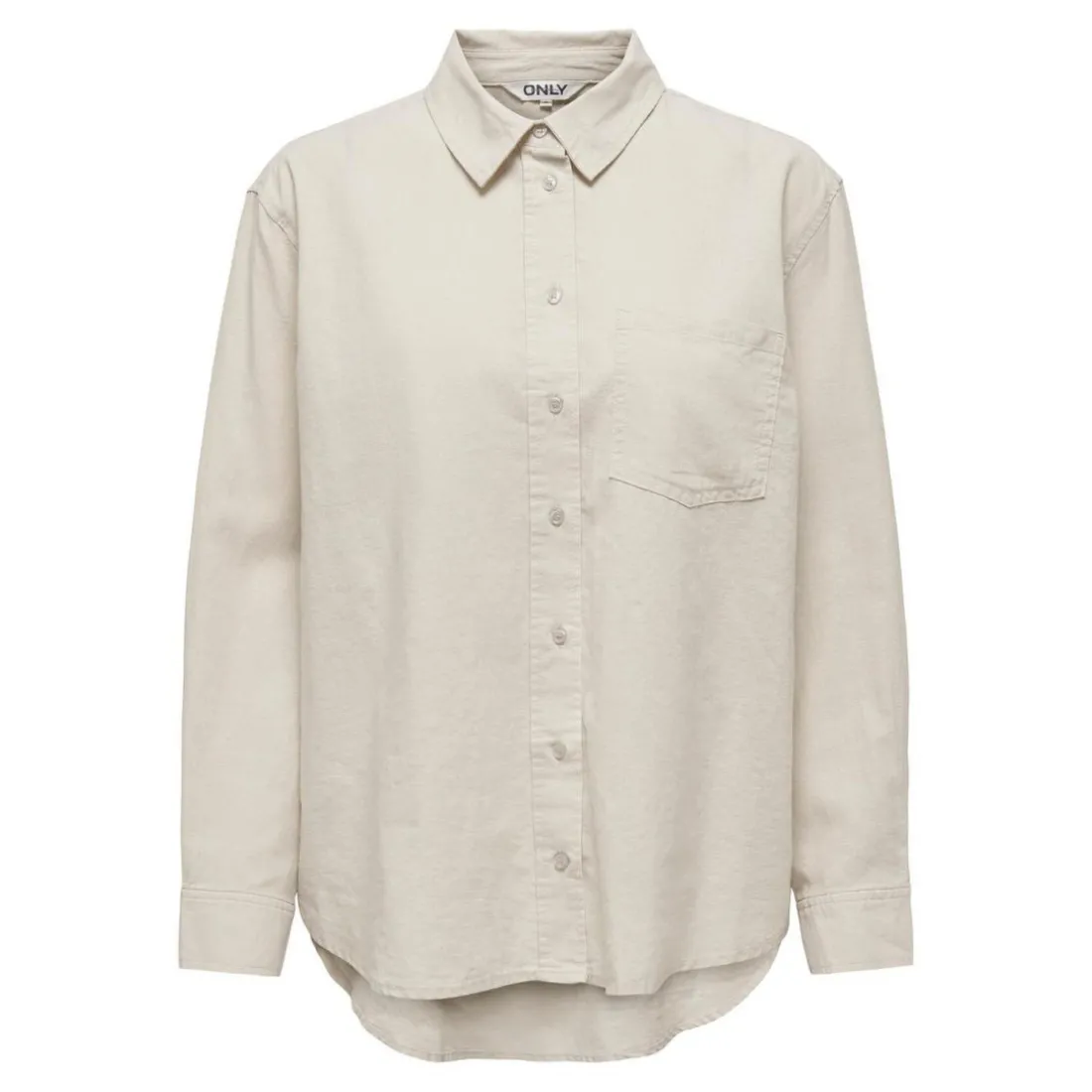 Chemise beige en lin