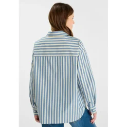 Chemise bleue Ava bleu ciel en coton