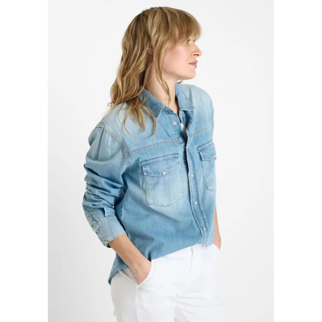 Chemise en jeans DARMON bleu Bree