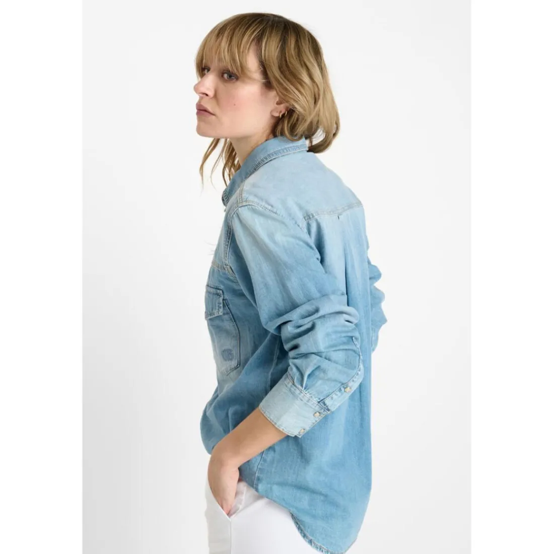 Chemise en jeans DARMON bleu Bree