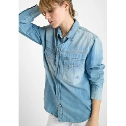 Chemise en jeans DARMON bleu Bree