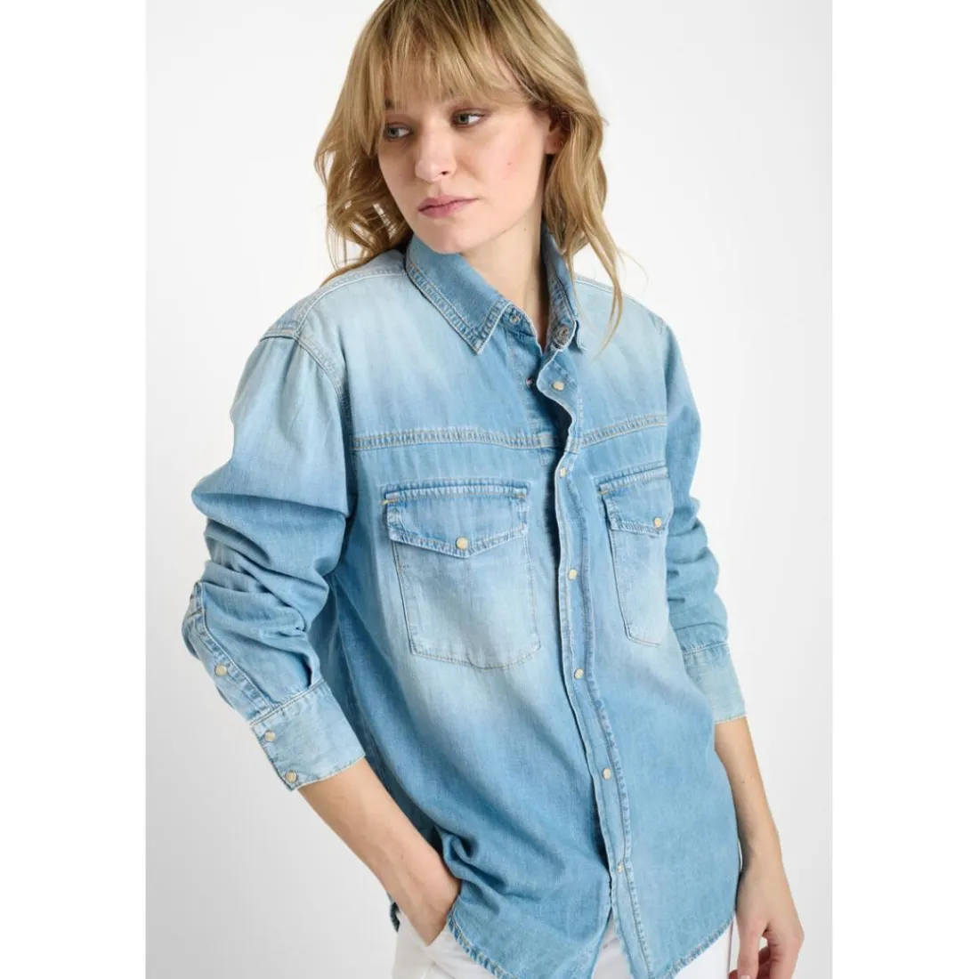 Chemise en jeans DARMON bleu Bree