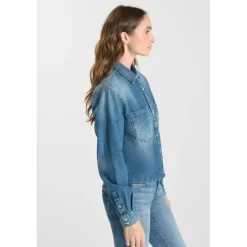Chemise en jeans HELENA bleu Fern