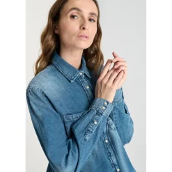 Chemise en jeans HELENA bleu Fern