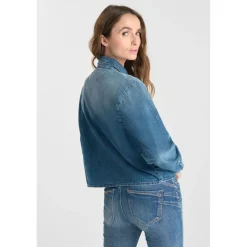 Chemise en jeans HELENA bleu Fern