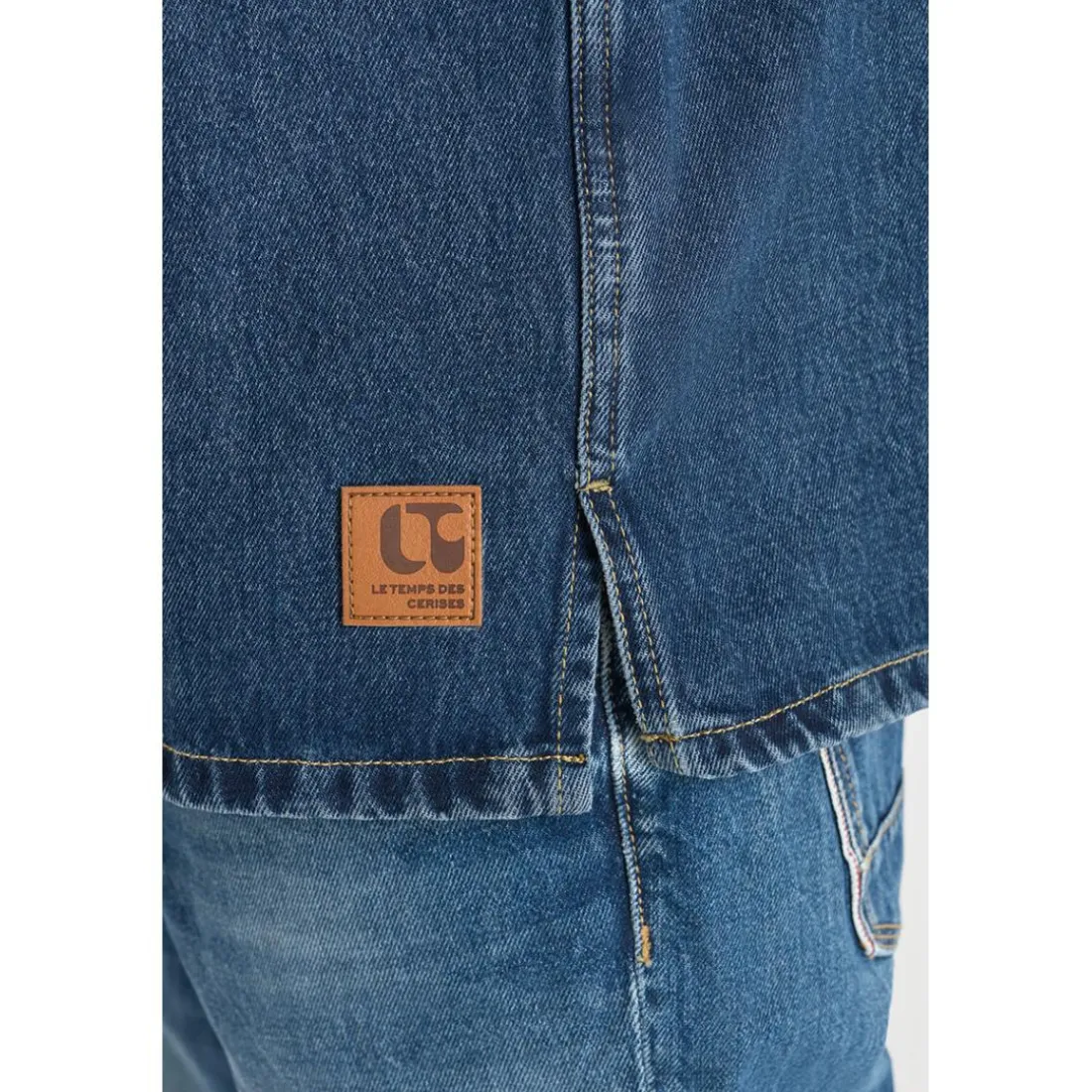 Chemise en jeans HISA bleu Quin