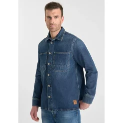 Chemise en jeans HISA bleu Quin