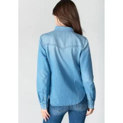 Chemise en jeans JUANITA bleu Zoé