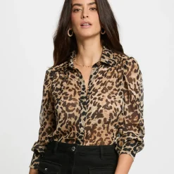 Chemise femme léopard