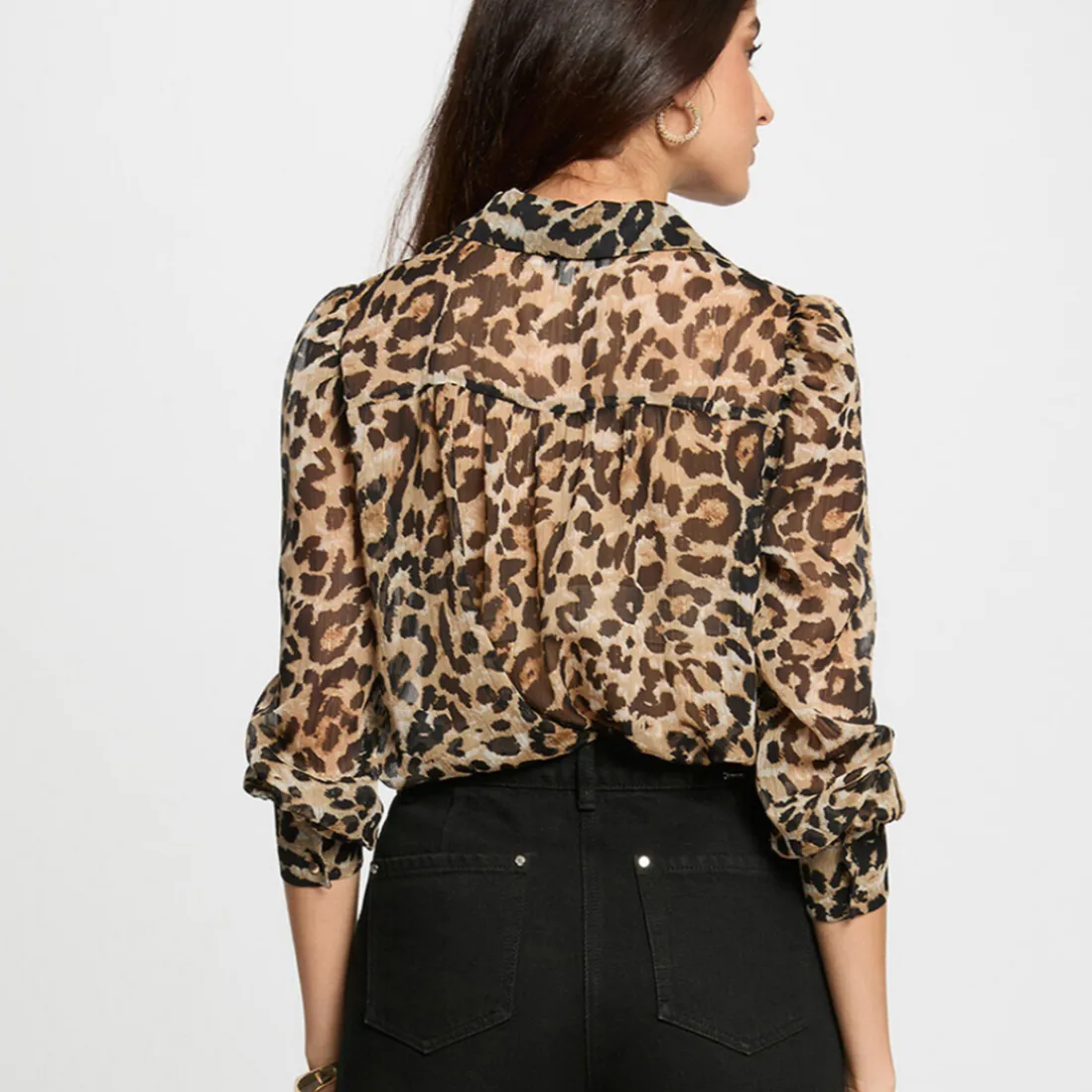 Chemise femme léopard