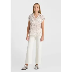 Chemise fille SAPHOGI blanc en coton Agnes