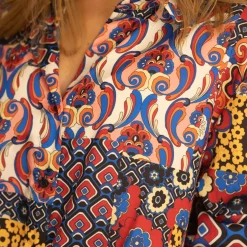 Chemise fluide Estelle bleu