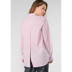Chemise JAMA rose Page en coton