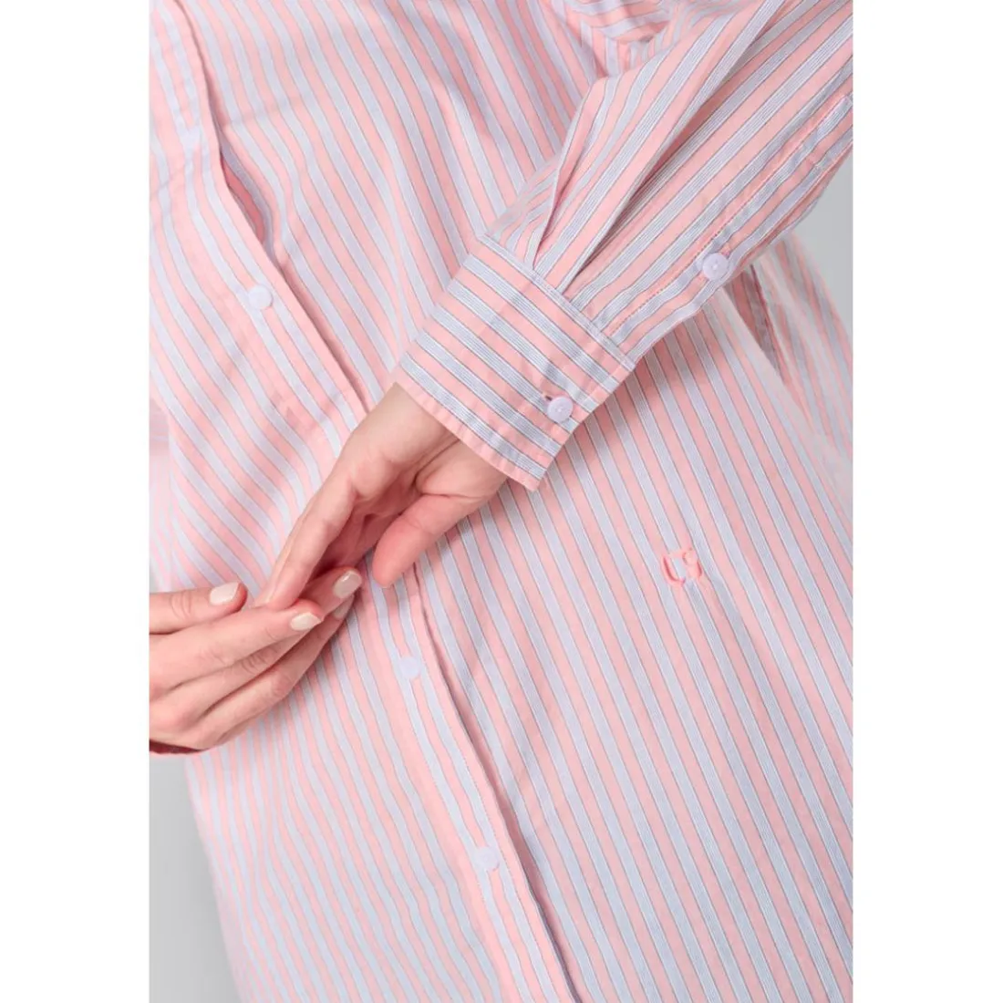 Chemise JAMA rose Page en coton