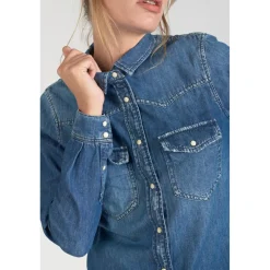 Chemise JUANITA bleu en coton