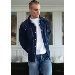 Chemise MAGE bleu Hank en coton