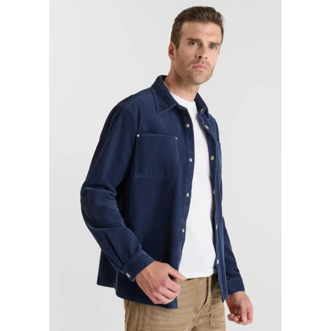 Chemise MAGE bleu Hank en coton