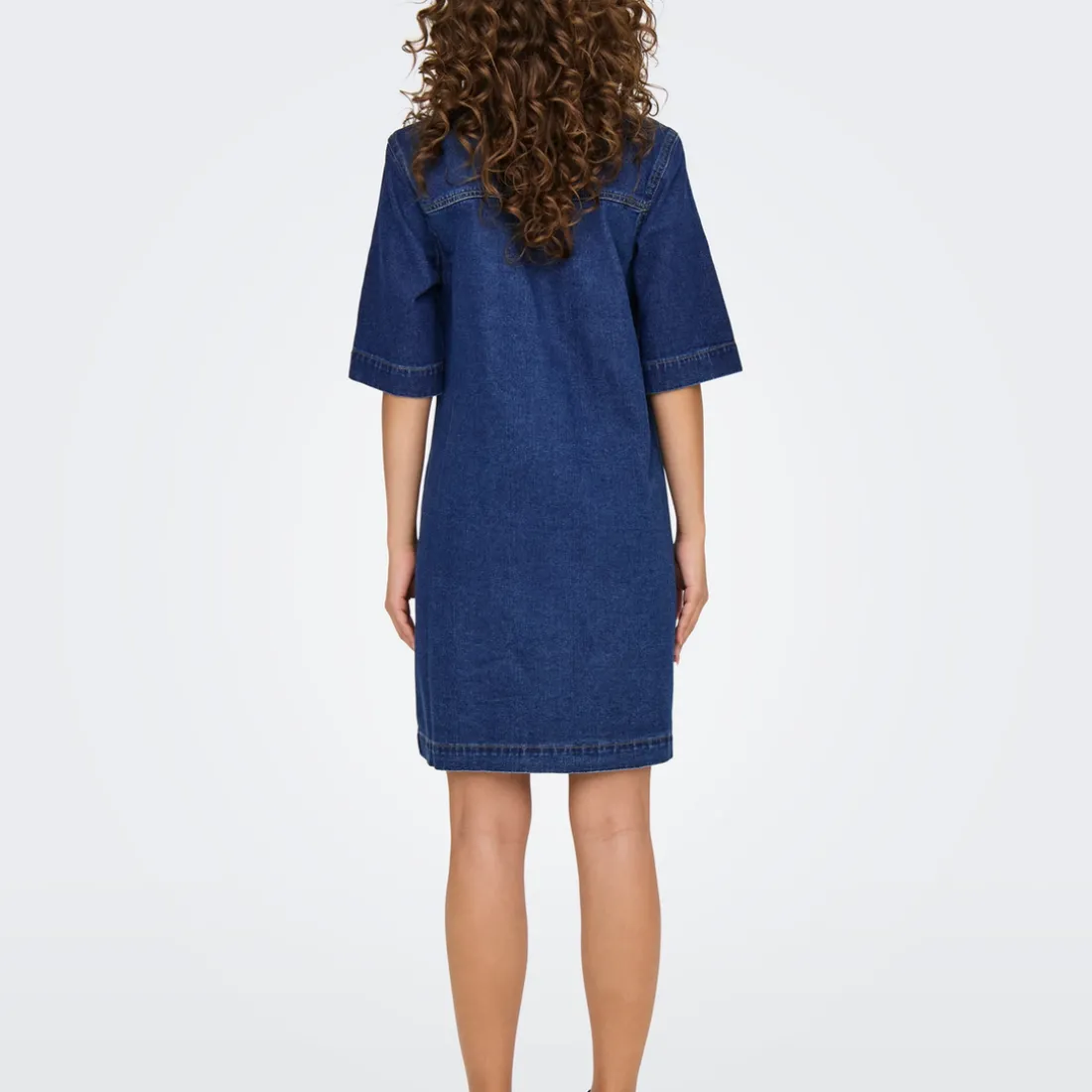 Chemise manche courte en Jean ONLBELLE - Bleu Pia