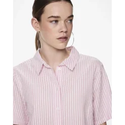 Chemise manches courtes Sally lavande en coton Uma