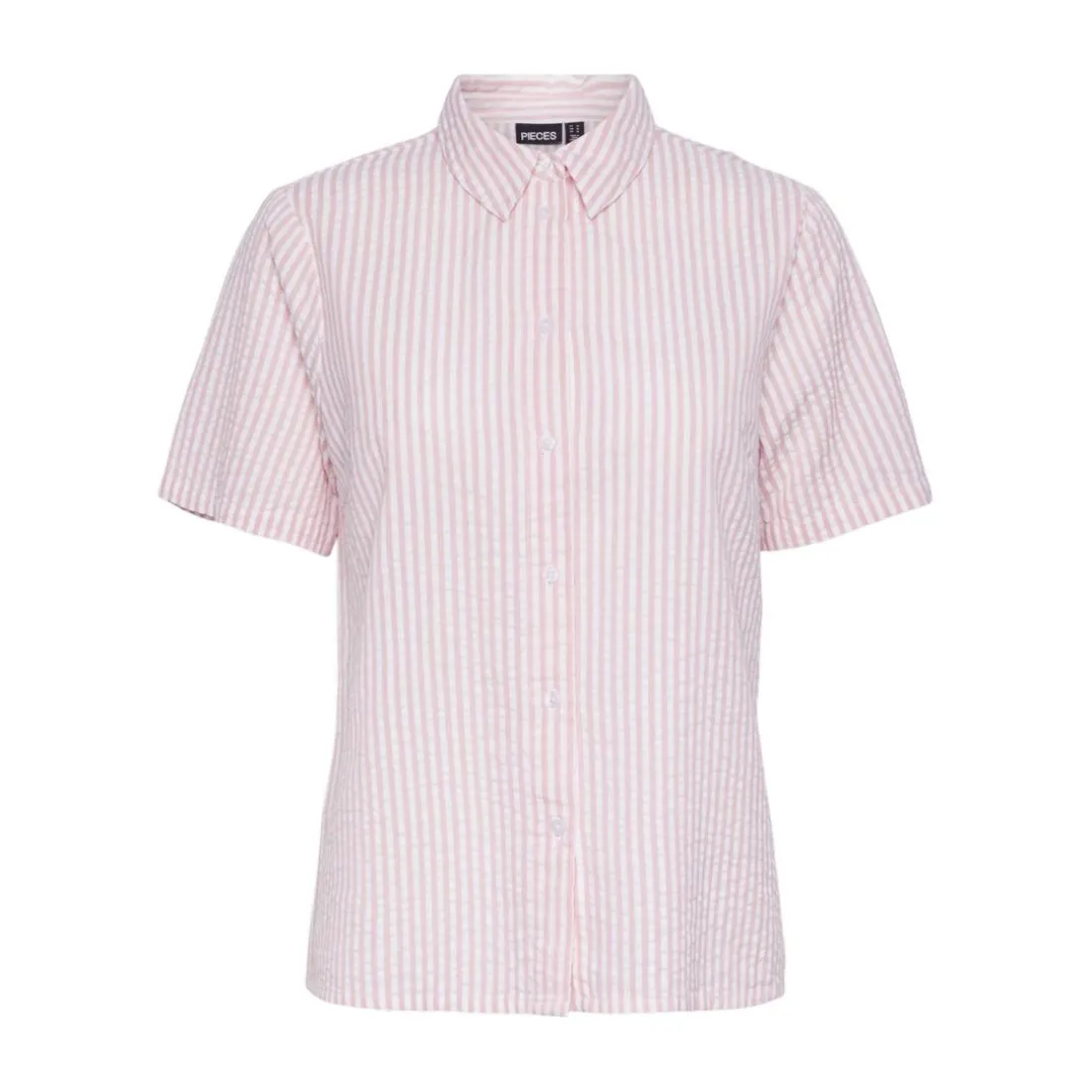 Chemise manches courtes Sally lavande en coton Uma