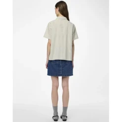 Chemise manches courtes Sally vert en coton Bella
