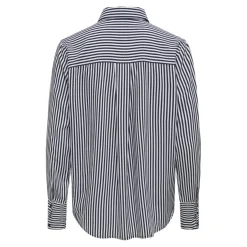 Chemise manches longues en viscose Ana noir;blanc