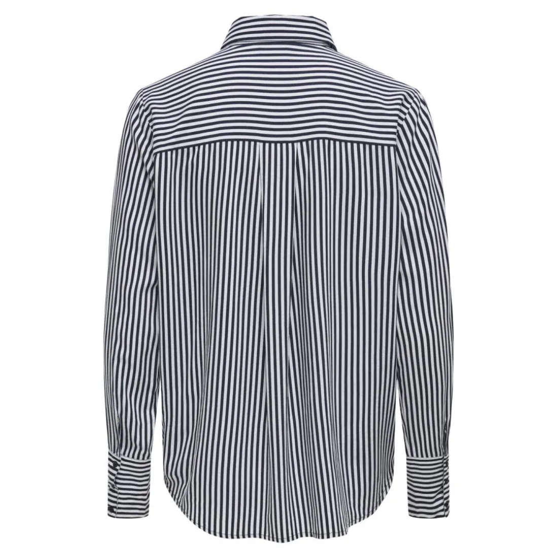 Chemise manches longues en viscose Ana noir;blanc