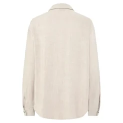 Chemise manches longues beige ficelle en viscose Vinsty Bree