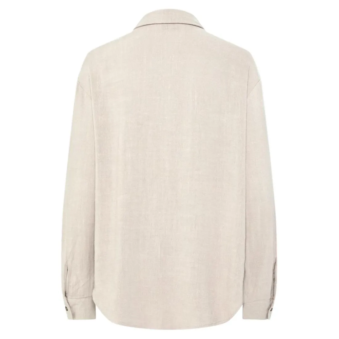 Chemise manches longues beige ficelle en viscose Vinsty Bree