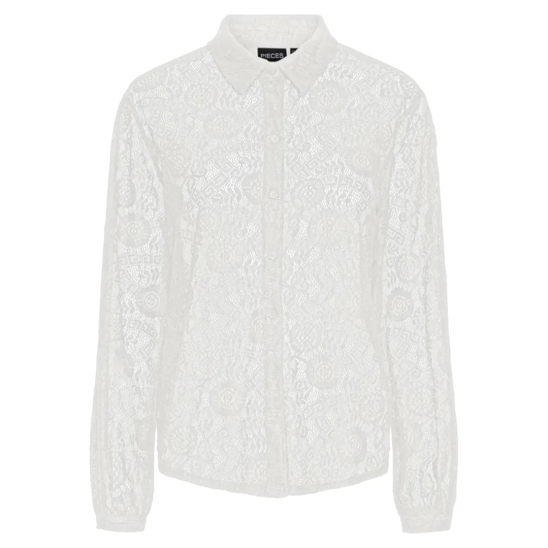 Chemise manches longues en dentelle Colline blanc Vivi