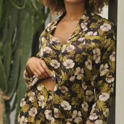 Chemise manches longues en viscose