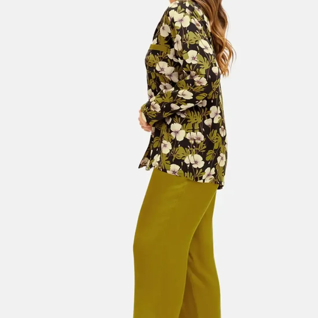 Chemise manches longues en viscose