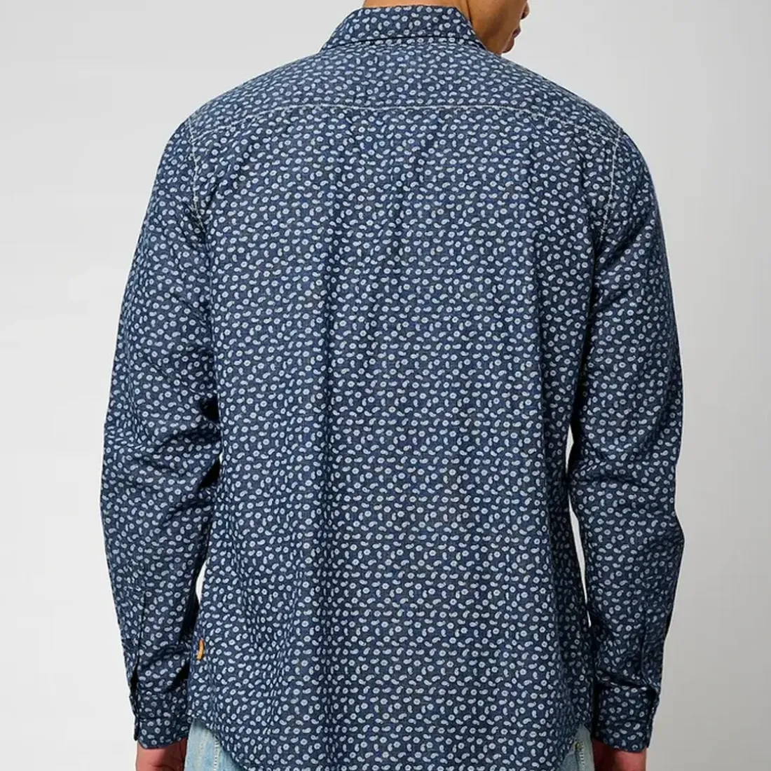 Chemise Manches Longues en coton BALEY bleu marine