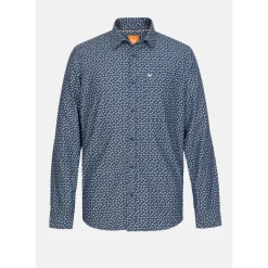 Chemise Manches Longues en coton BALEY bleu marine