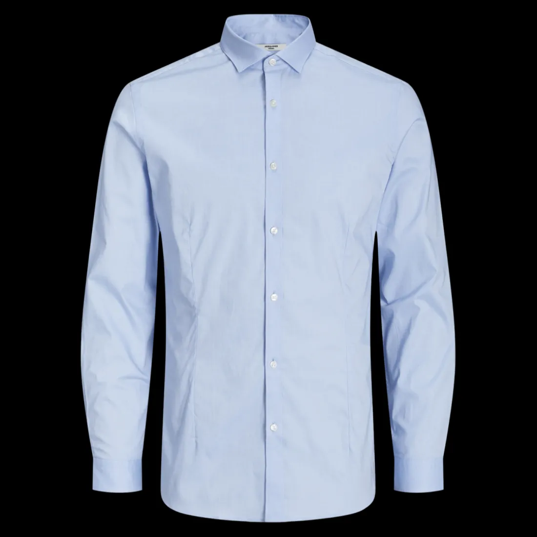 Chemise manches longues homme bleu ciel en coton