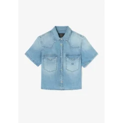 Chemise MONA bleu Iris en coton