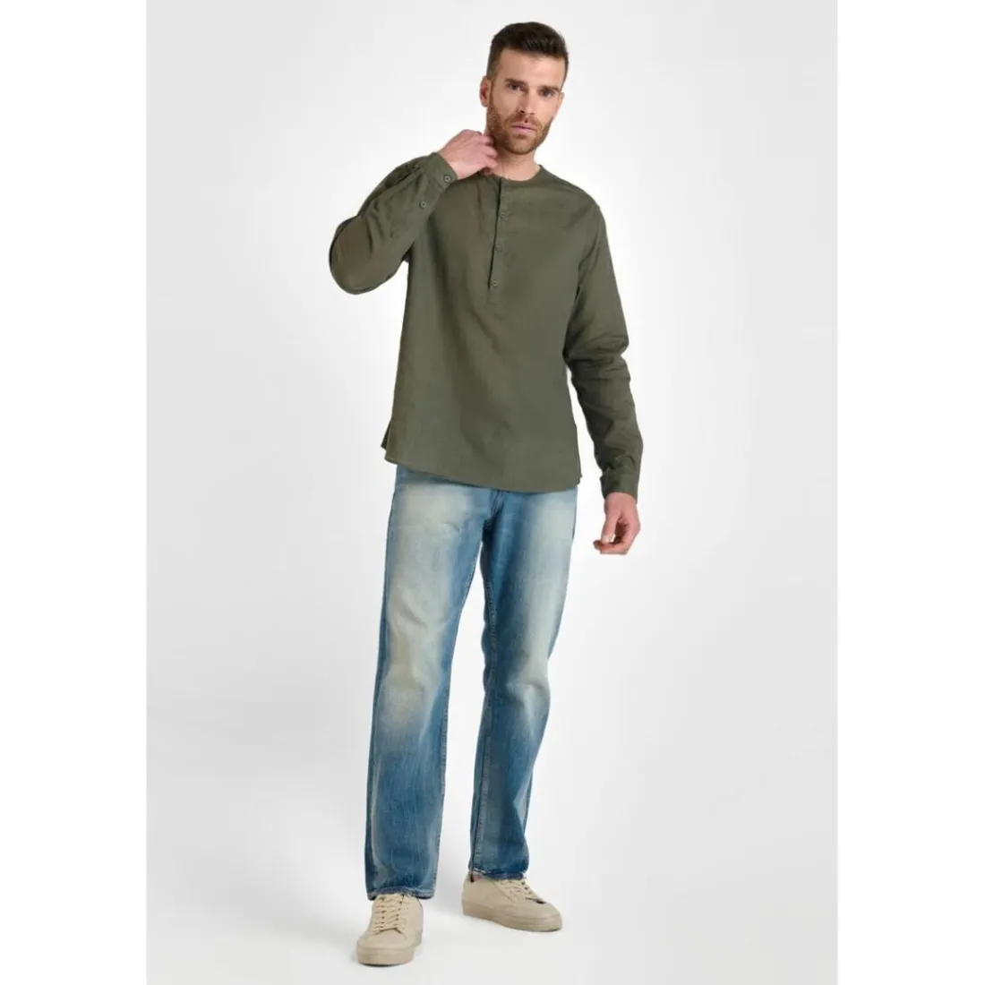 Chemise NATIS kaki Max en coton