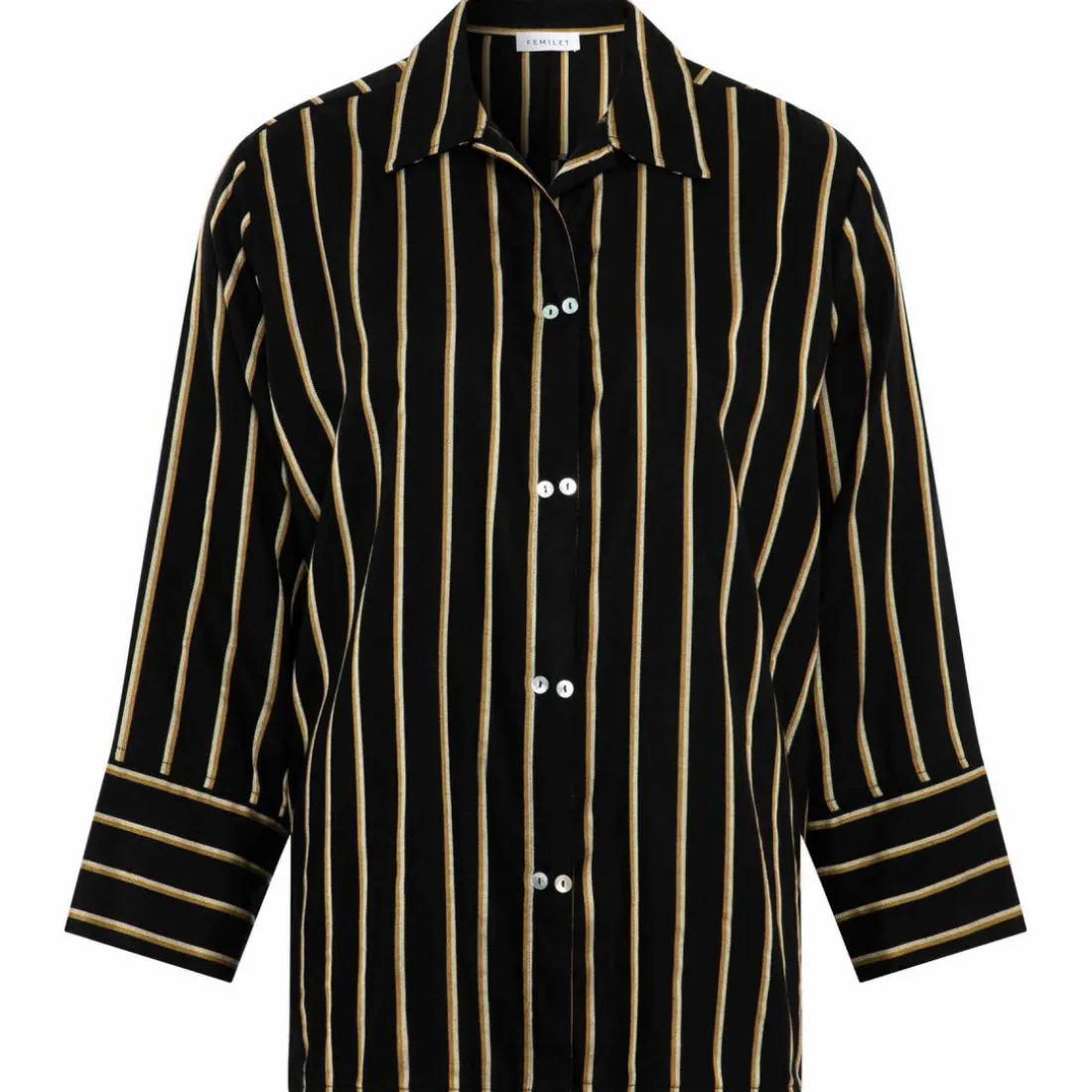 Chemise pyjama Noire Fémilet en viscose